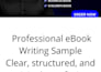 ebook writing and editing